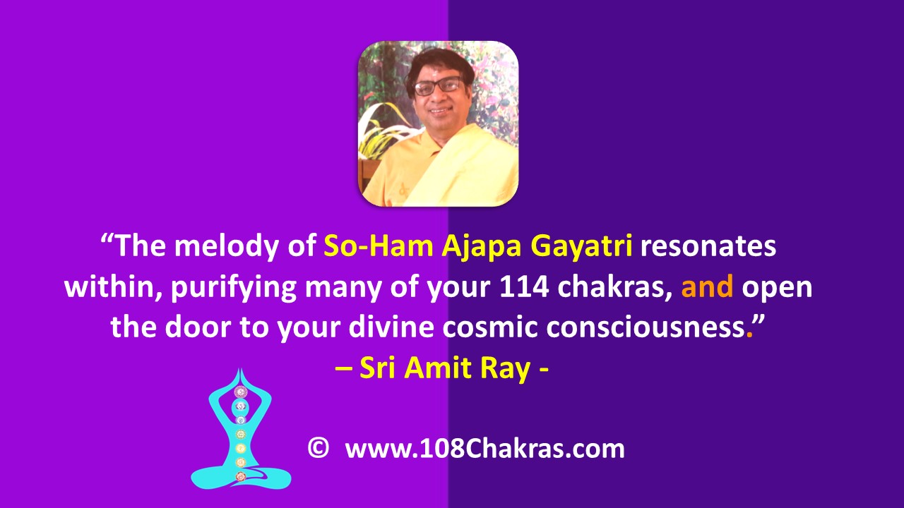 So-Ham Ajapa Gayatri Meditation and Your 108 Chakras